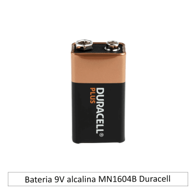 Bateria 9V alcalina MN1604B Duracell
