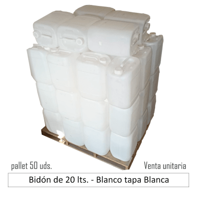 Bidón de 20 lt. Reutilizado