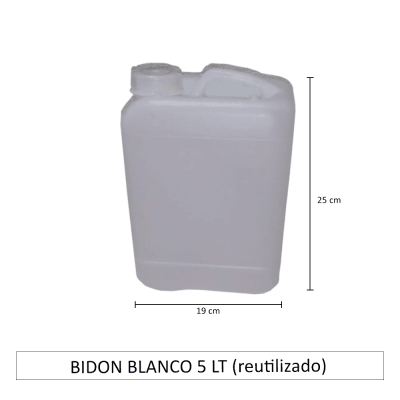 BIDON BLANCO 5 LT (reutilizado)