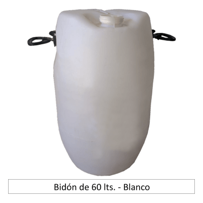 Bidón de 60 lt. Reutilizado