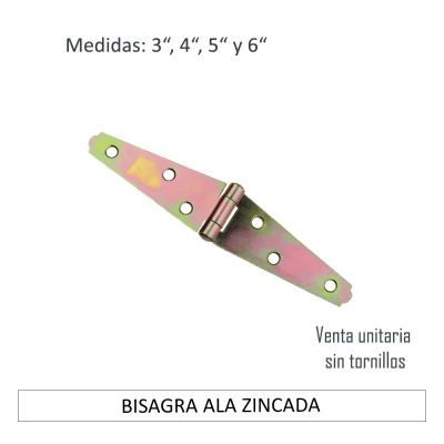 BISAGRA ALA ZINCADA