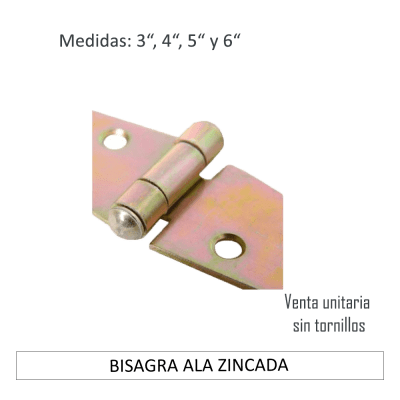 BISAGRA ALA ZINCADA