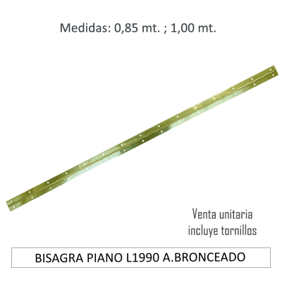 BISAGRA PIANO L1990 A.BRONCEADO