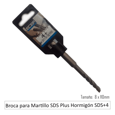 Broca para Martillo SDS Plus Hormigón SDS+4 esp. Ecef