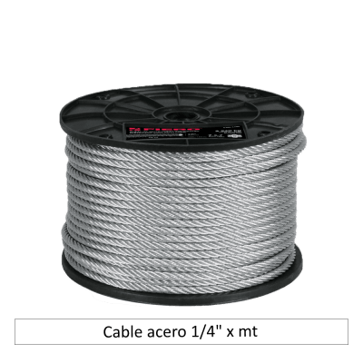 Cable acero 1/4