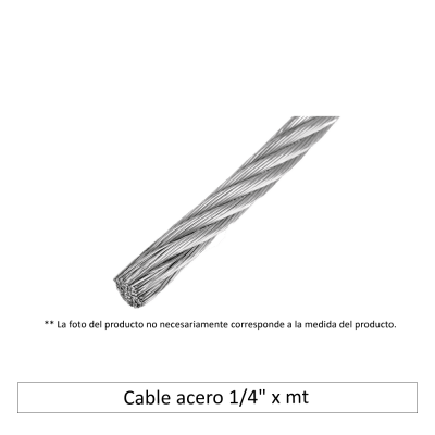 Cable acero 1/4