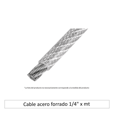 Cable acero forrado 1/4