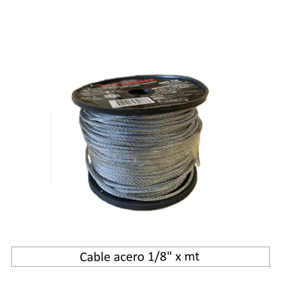 Cable acero 1/8