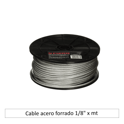 Cable acero forrado 1/8