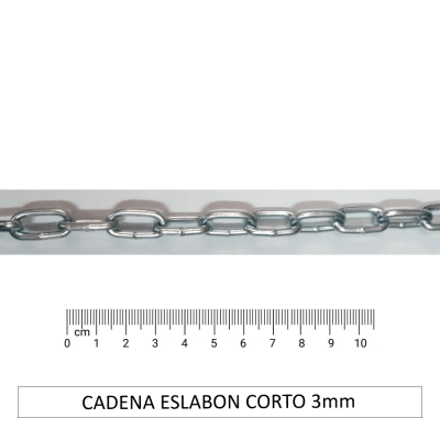CADENA ESLABON CORTO 3mm