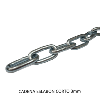 CADENA ESLABON CORTO 3mm