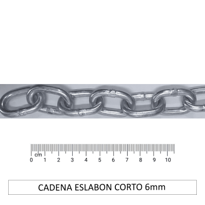 CADENA ESLABON CORTO 6mm