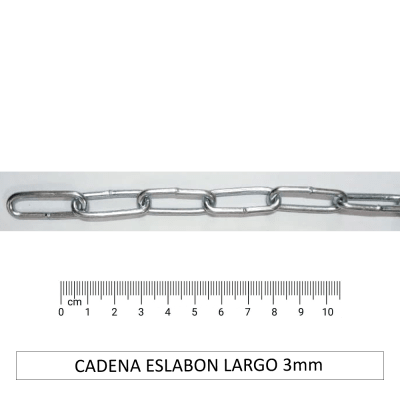CADENA ESLABON LARGO 3mm