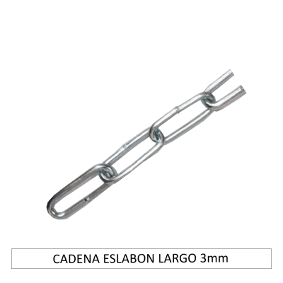 CADENA ESLABON LARGO 3mm