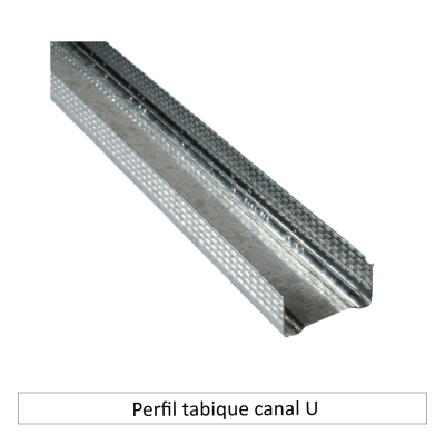 Perfil tabique canal U