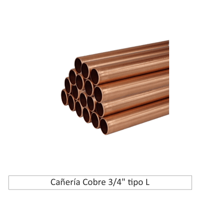 Cañería Cobre 3/4
