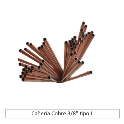 Cañería cobre 3/8