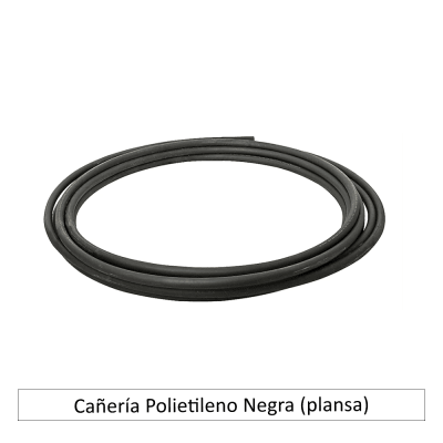 CAÑERIA POLIETILENO NEGRA (Plansa) x mt.