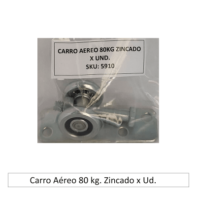 Carro aereo 80 kg zincado