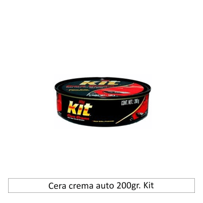 Cera crema auto 200gr. Kit