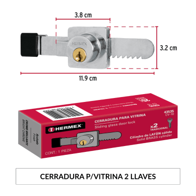 Cerradura Vitrina