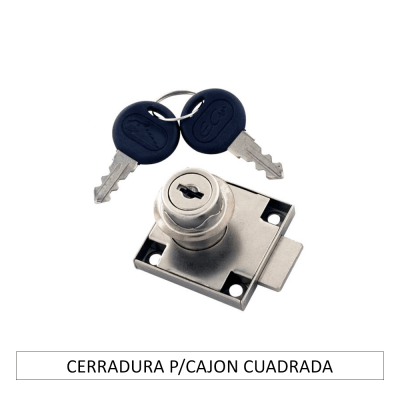 CERRADURA PARA CAJÓN CROMADA