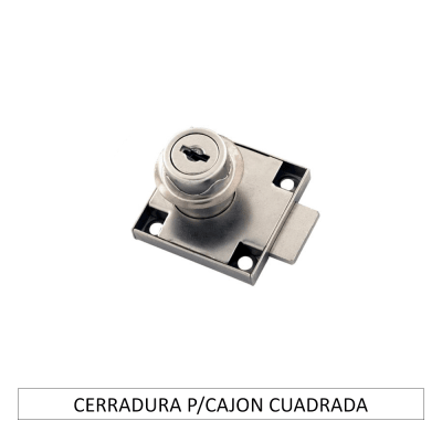 CERRADURA PARA CAJÓN CROMADA