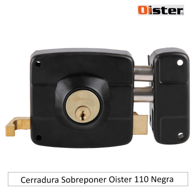 Cerradura Sobreponer Oister 110 Negra