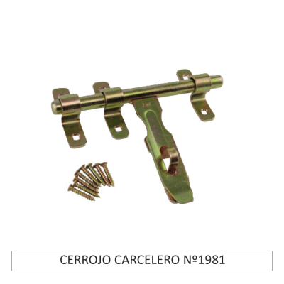CERROJO CARCELERO Nº1981 A.ZINC