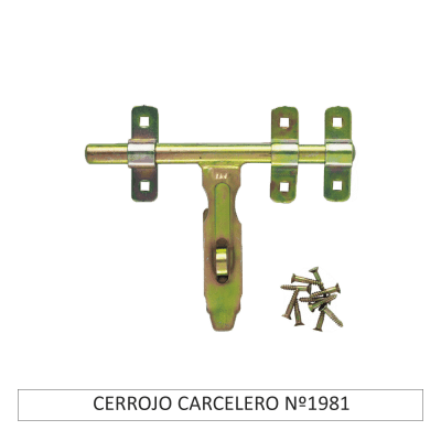 CERROJO CARCELERO Nº1981 A.ZINC
