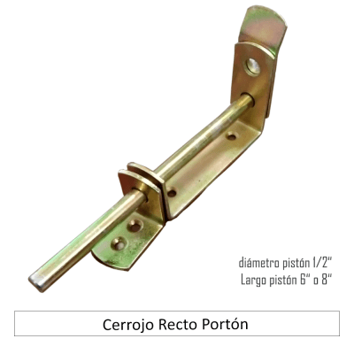 Cerrojo Recto Portón 1/2
