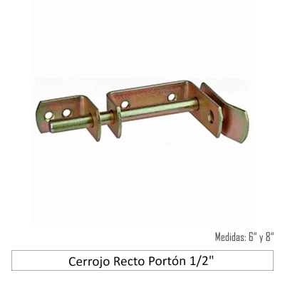 Cerrojo Recto Portón 1/2