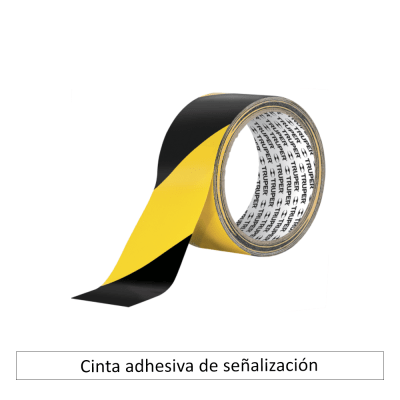 Cinta adhesiva de señalización amarillo/negro
