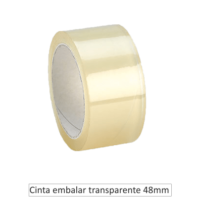 Cinta embalaje TRANSPARENTE