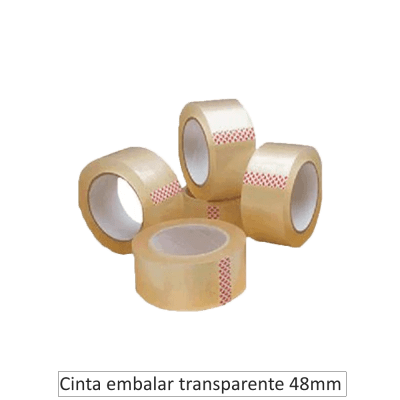 Cinta embalaje TRANSPARENTE