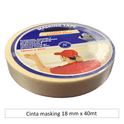 Cinta masking 18 mm x 40mt