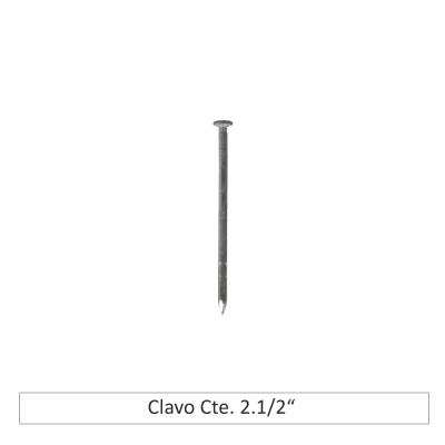 Clavo corriente 2.1/2
