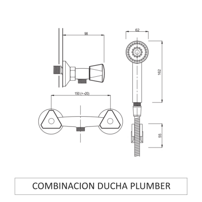 COMBINACION DUCHA PLUMBER