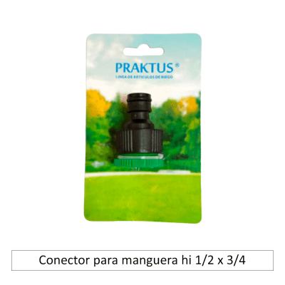 Conector para manguera hi 1/2 x 3/4