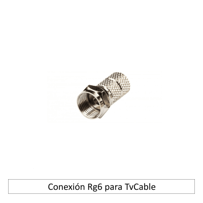 Conector coaxial RG6 para TvCable
