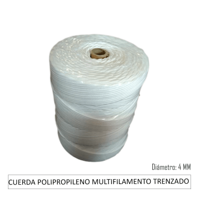 CUERDA POLIPROPILENO MULTIFILAMENTO TRENZADO