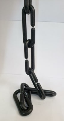 Cadena plastica grande 1 mt. Negro