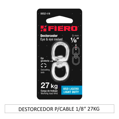 Destorcedor Zinc (desz 1/8)