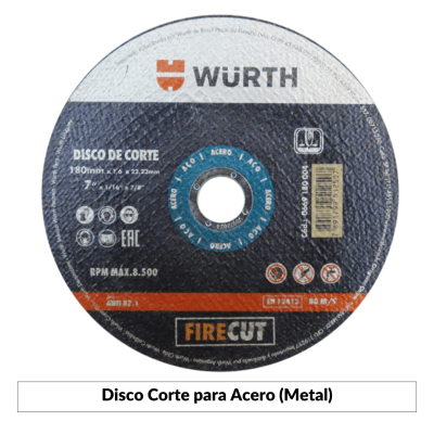 Disco Corte para Acero (Metal)