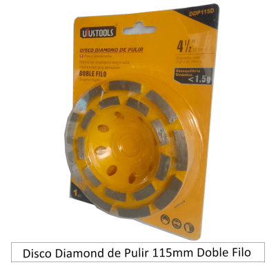 DISCO DIAMOND DE PULIR 115MM DOBLE FILO UYUSTOOLS