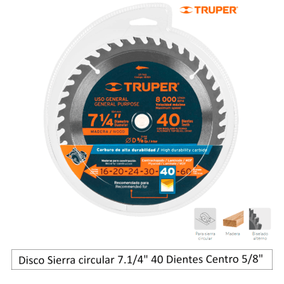 Disco Sierra circular 7.1/4