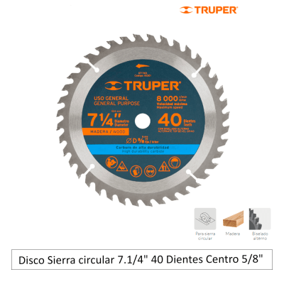 Disco Sierra circular 7.1/4