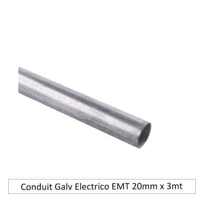 Conduit Galv Eléctrico EMT 20mm x 3mt