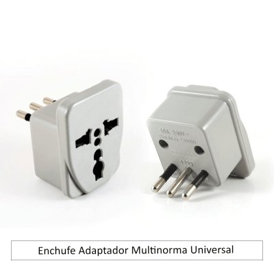 Enchufe adaptador multinorma 10A