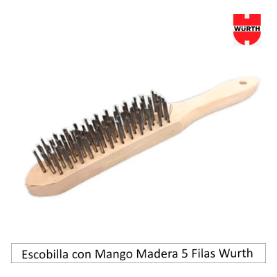 Escobilla Mango Madera Wurth